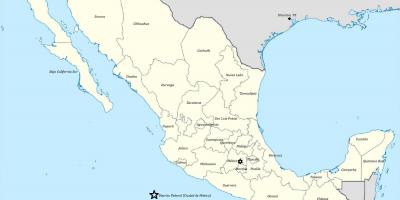 States of Mexico map