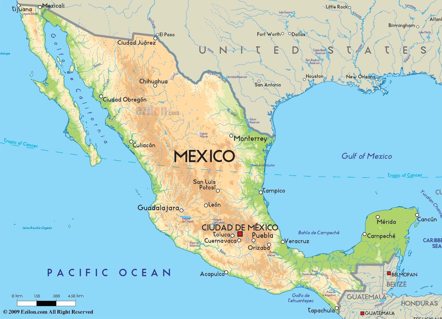 Mexico map