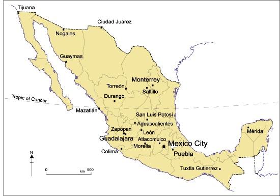 mexico-map-major-cities-map-of-major-cities-in-mexico-central