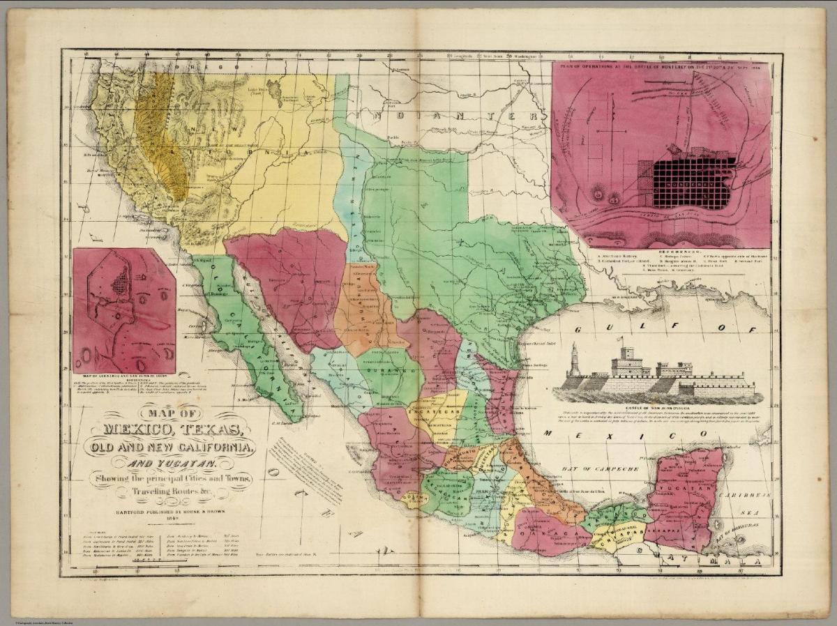 Mexico map old