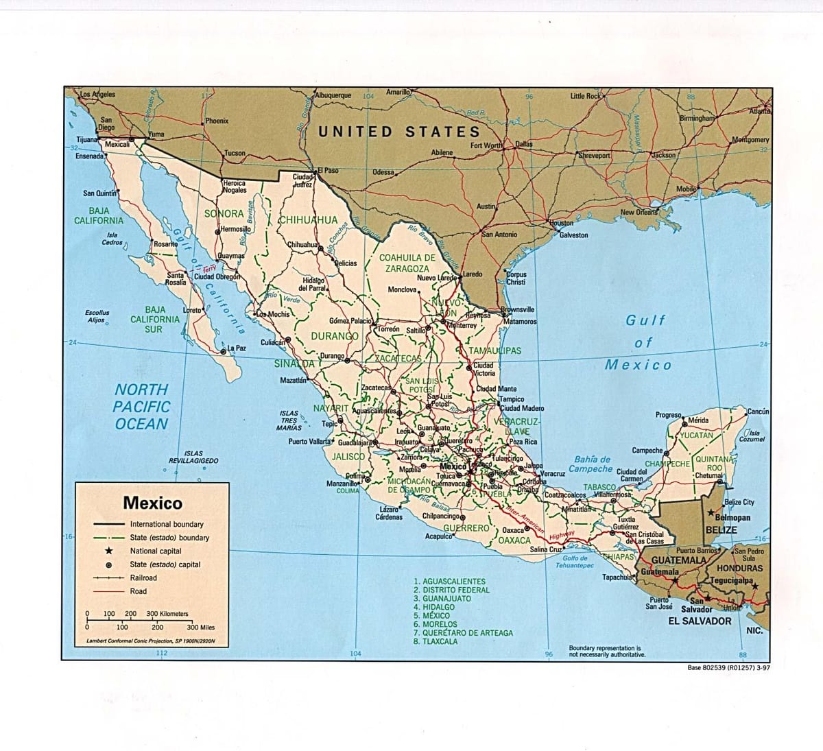 mapping of Mexico