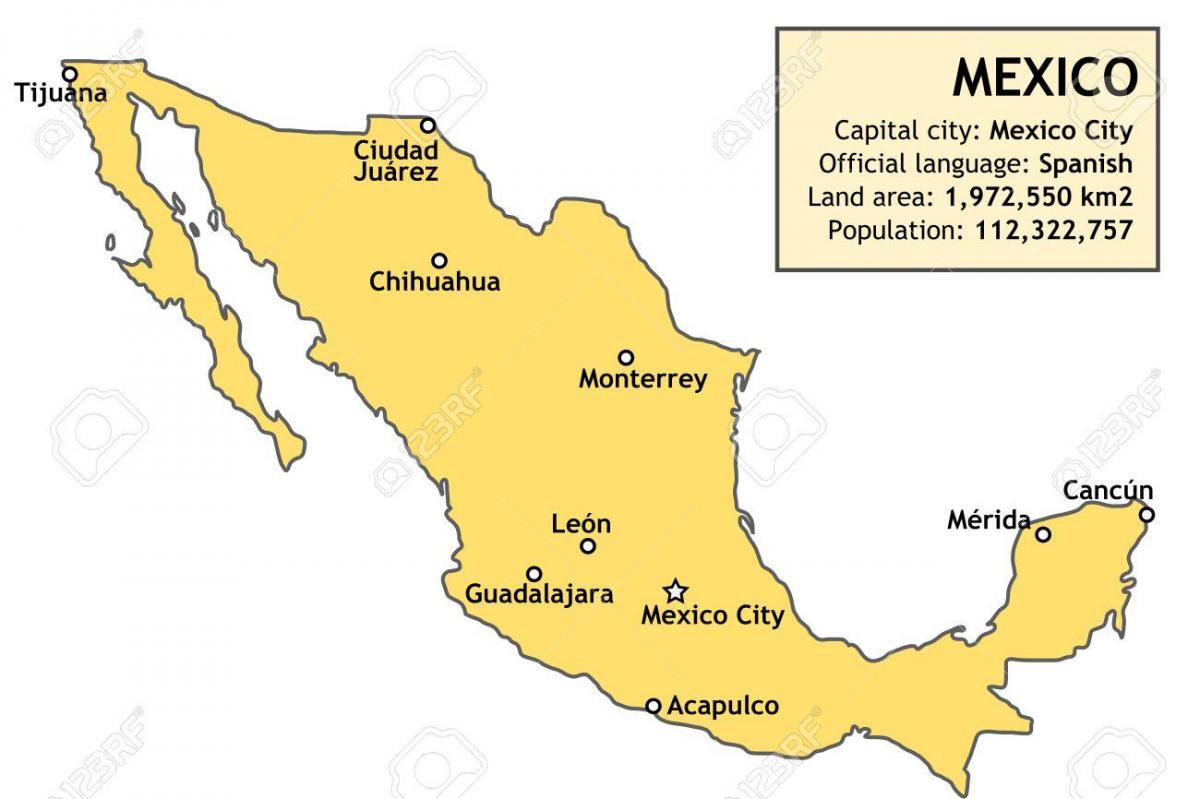 Mexico map country