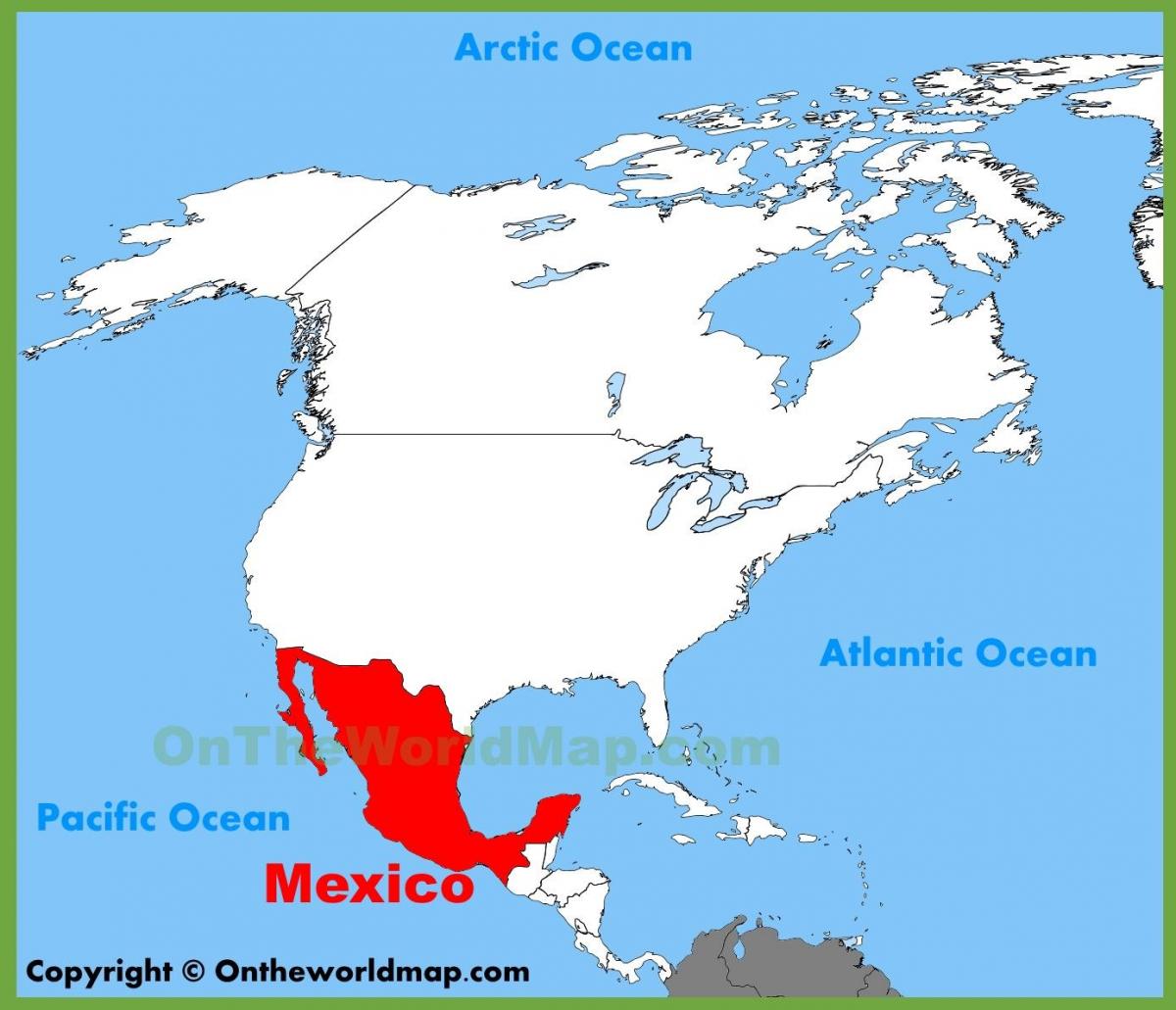 Mexico on the map