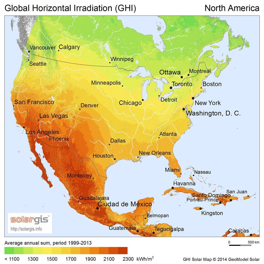 map of Mexico sunshine