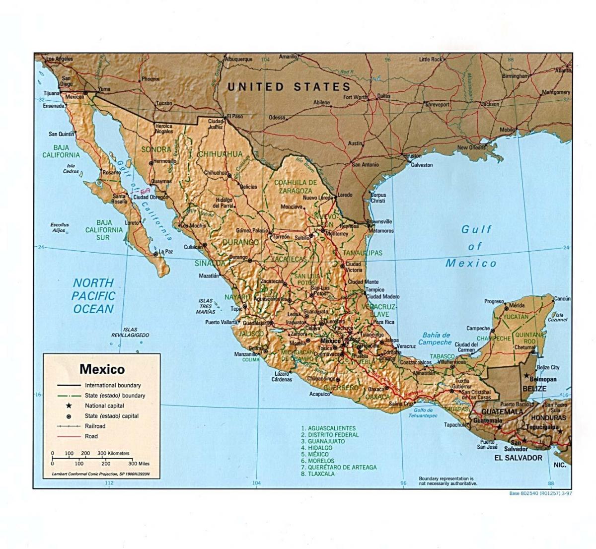 Mexico original map