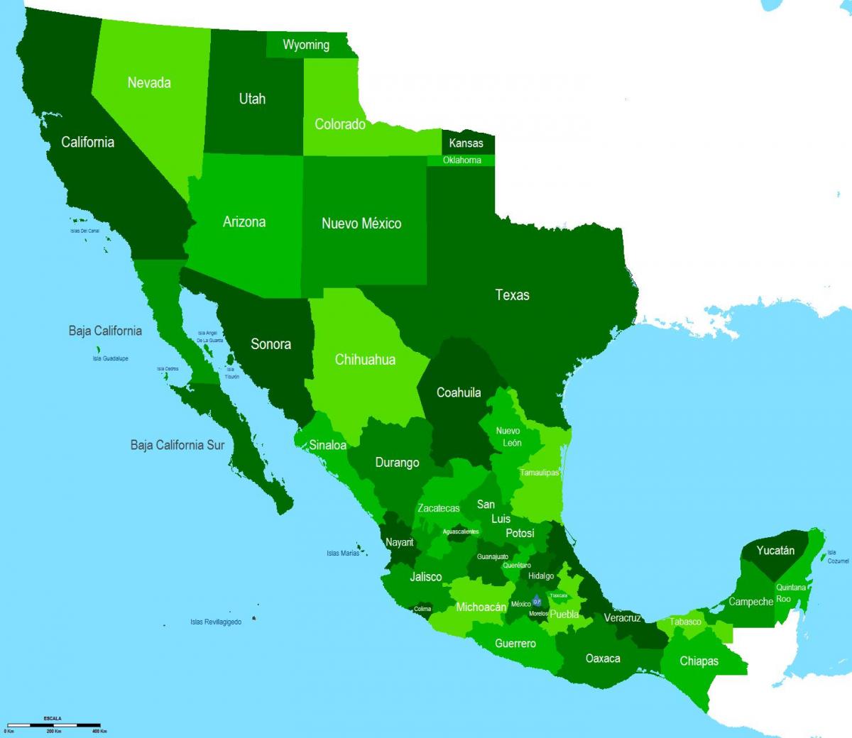 map of southwest Mexico