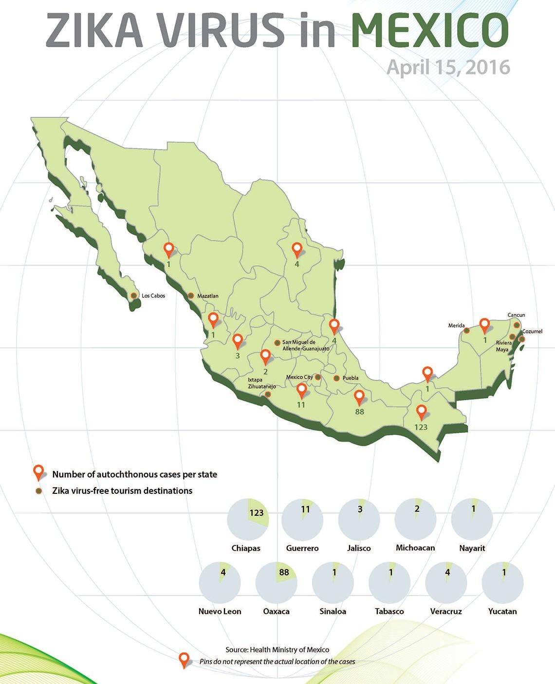 zika Mexico map