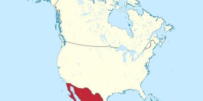 Mexico and america map