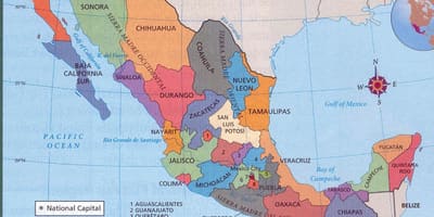 Aztec Mexico map