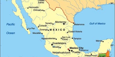 Country Mexico map