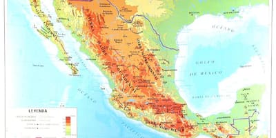Geographical map Mexico