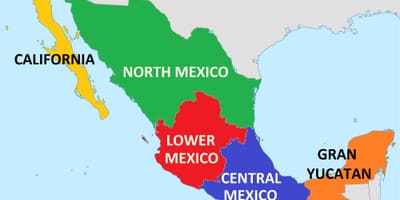 States Mexico map