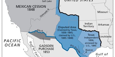 Map of mexican cession