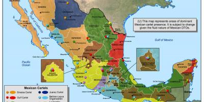 Mexican cartel map