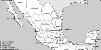 Map of Mexico counties