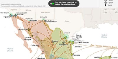 Mexico crime rate map