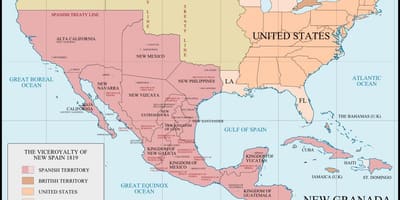 Mexico 1821 map