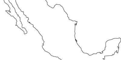 Mexico outline map