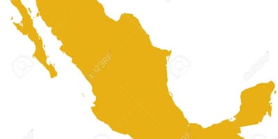 Map of Mexico silhouette