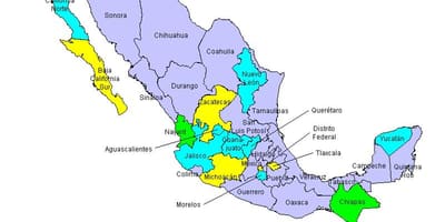 Map of Mexicos states