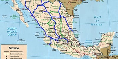 Mexico train map