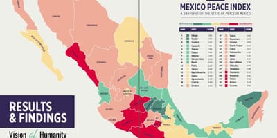 Violence in Mexico map