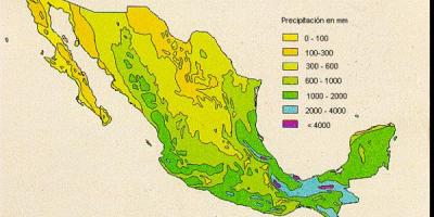 Weather map for Mexico