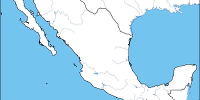 Map outline of Mexico