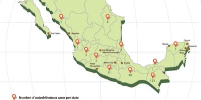 Zika Mexico map